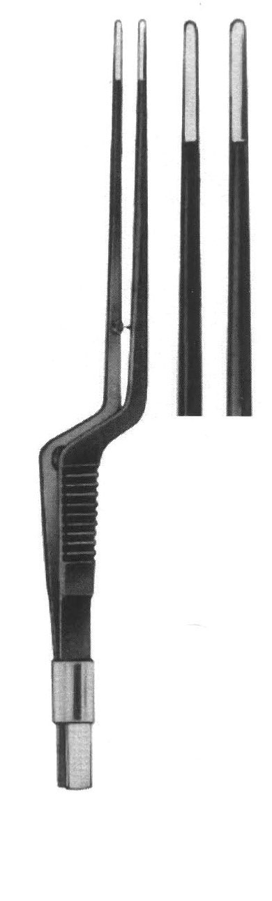 BİPOLAR PENSET BAYONET İZOLELİ 19CM NO-D